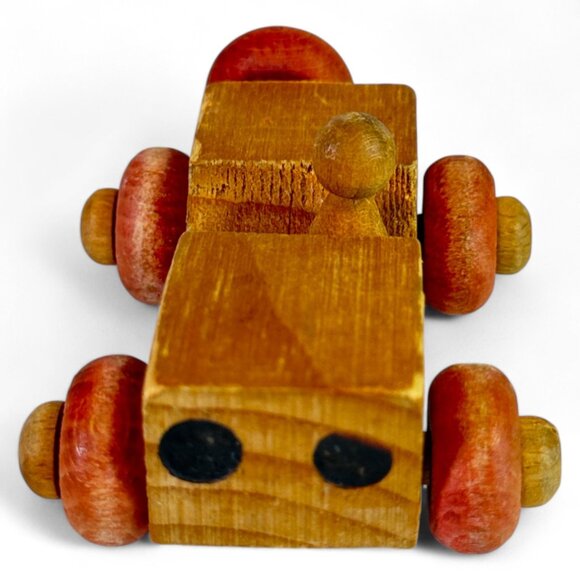 Vintage Montgomery Schoolhouse Wooden Toy Cars Vermont – Set of 2 - Picture 5 of 8